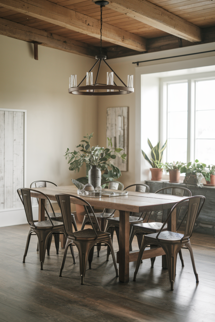 Open shelving for dish display