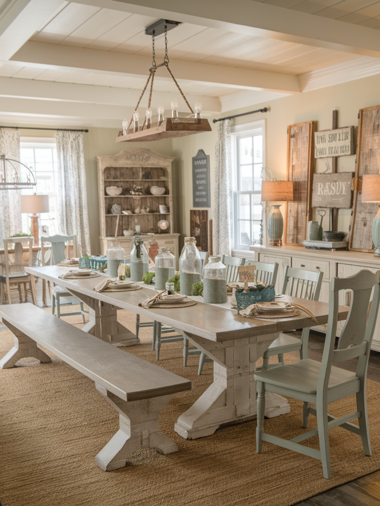 Statement farmhouse lighting