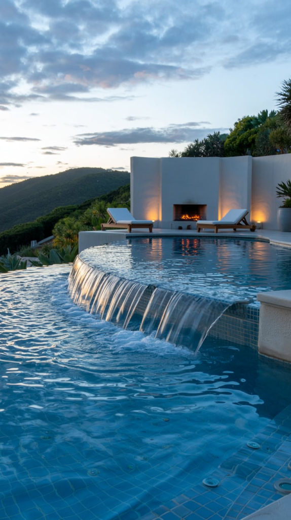 Heated Plunge Cocktail Pool