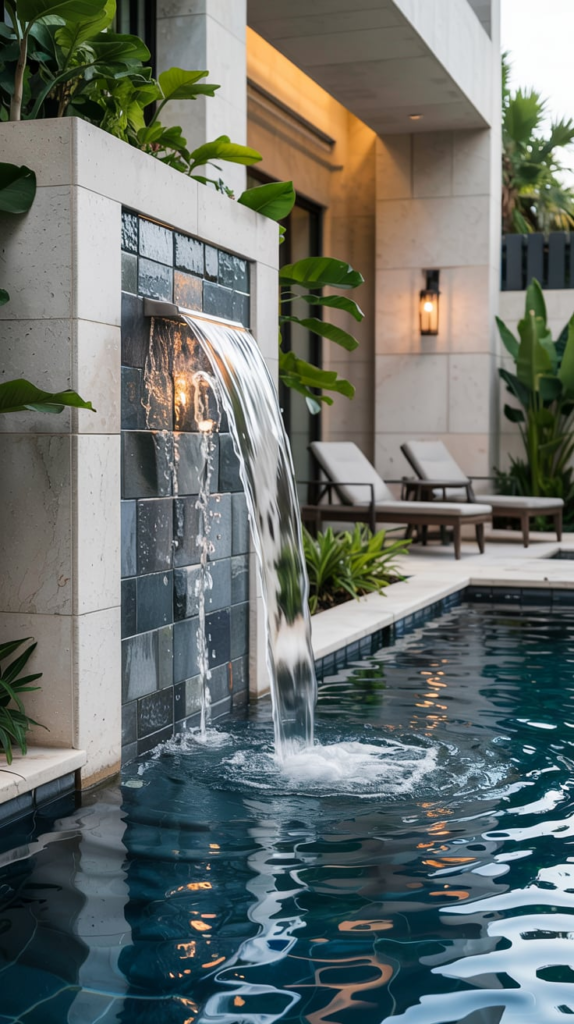 LED-Lit Cocktail Pool