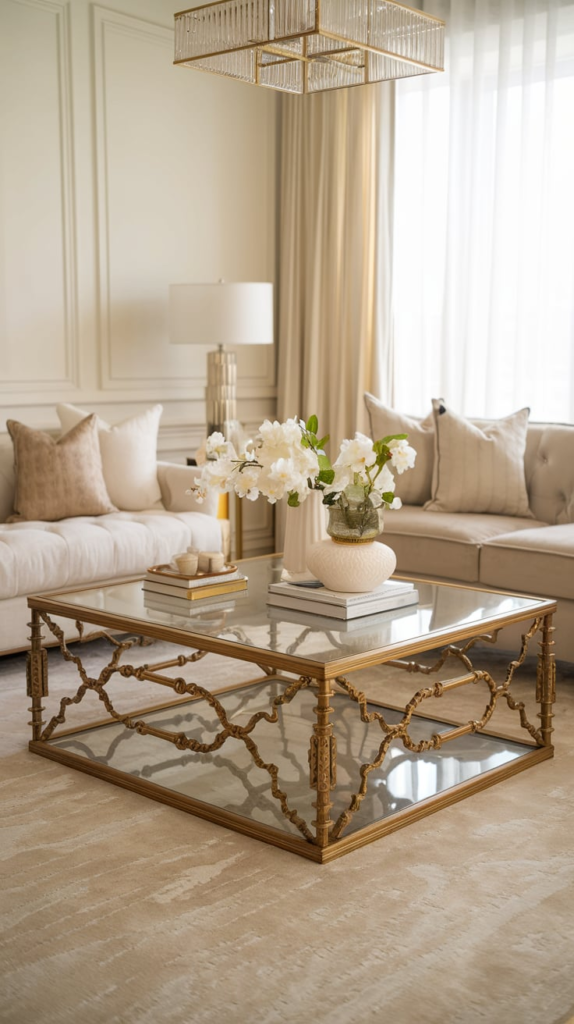 Glass Top Coffee Table