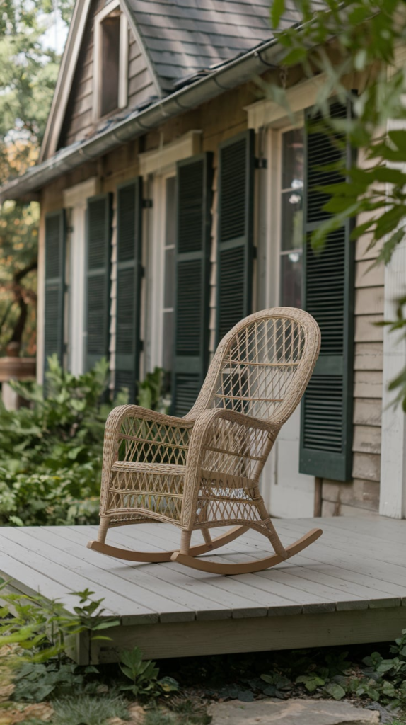 Outdoor rug on porch