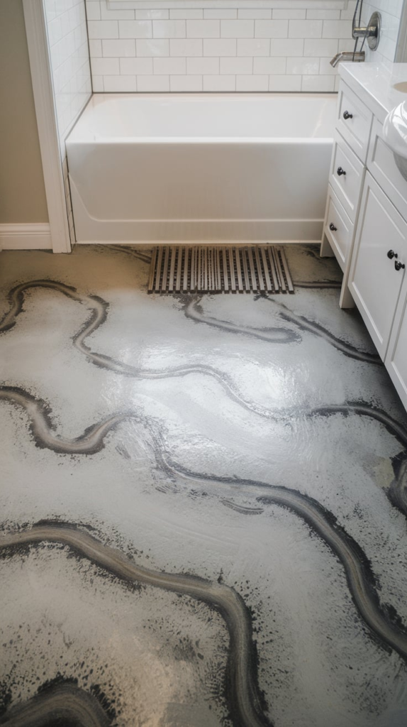 Concrete floors with radiant heating