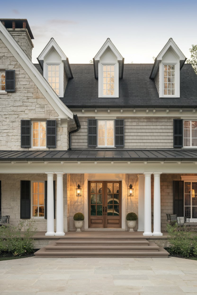 High-pitched barn roof