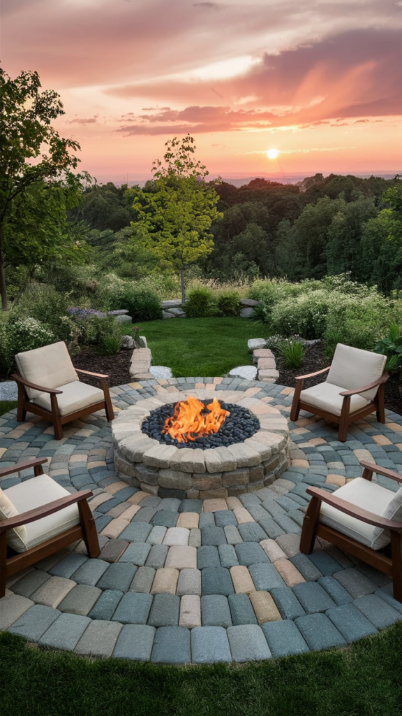 Patio with Wooden Elements