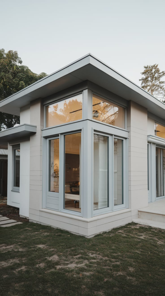 Vertical garden on house exterior