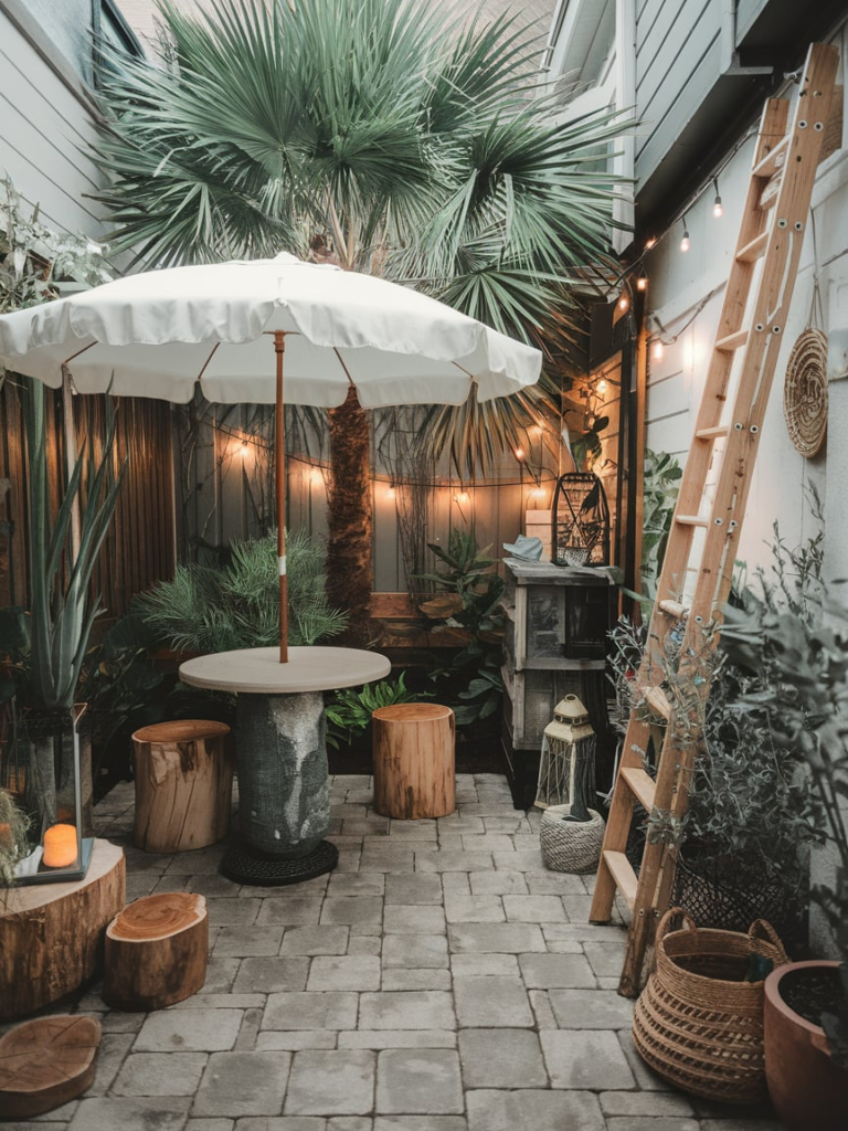 Rope-Wrapped Ottoman