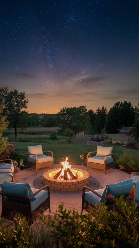 Modern minimalist patio