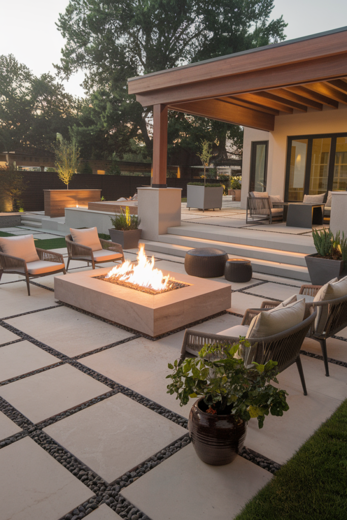 Beautiful backyard patio