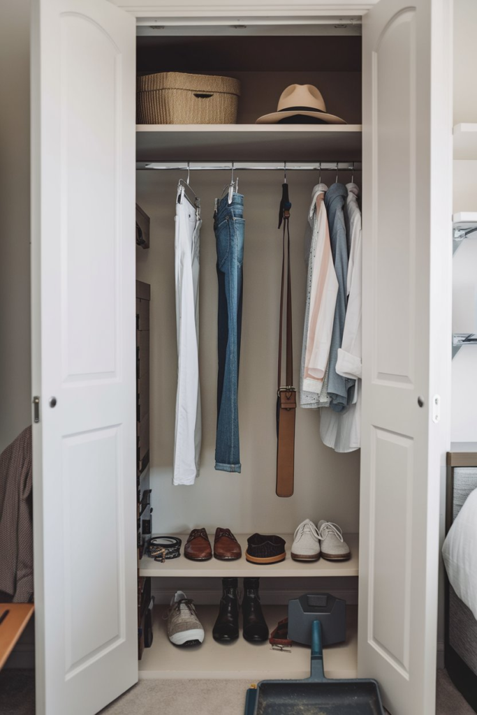 Mirrored closet doors