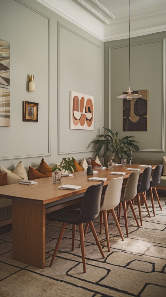Monochrome Dining Room