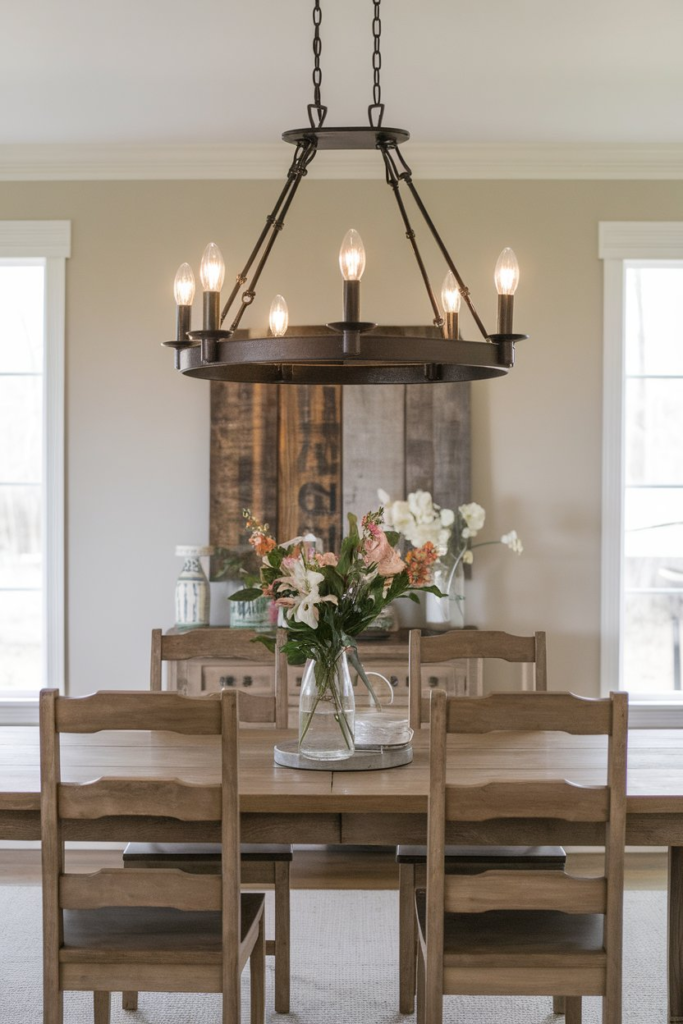 Soft seating in dining room