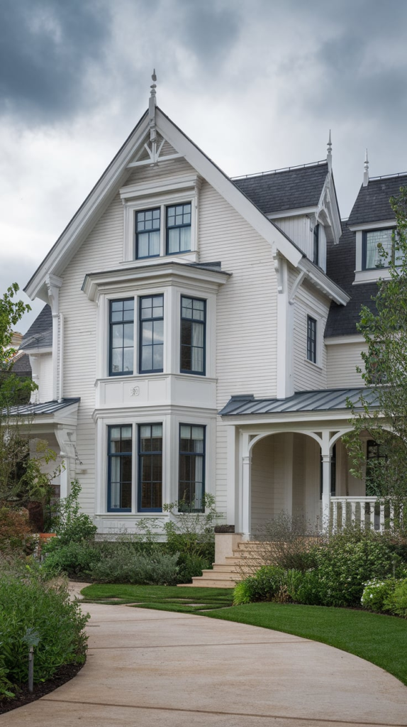 Victorian style Bloxburg house exterior