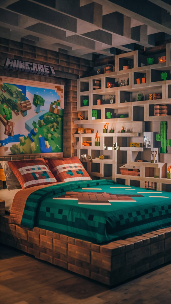 Hidden storage room in Minecraft