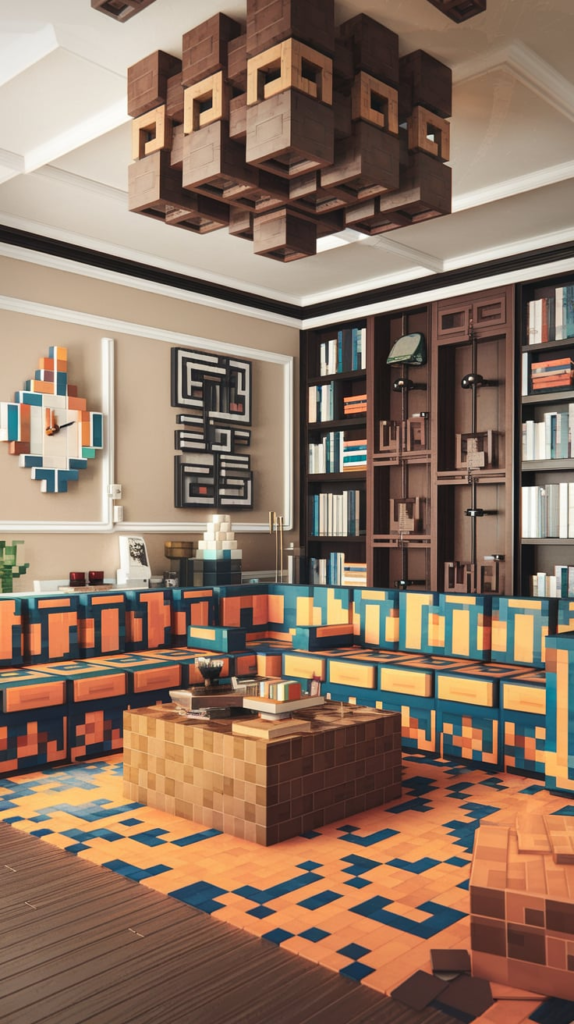 Minecraft indoor treehouse loft