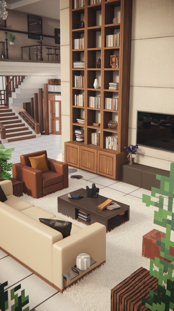 Minecraft aquarium wall