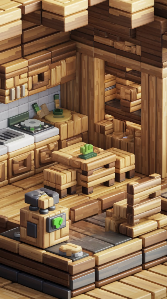 Minecraft indoor fish pond