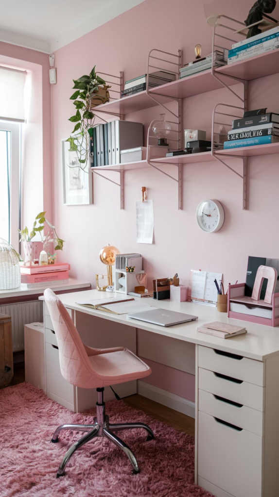 Statement desk in home office