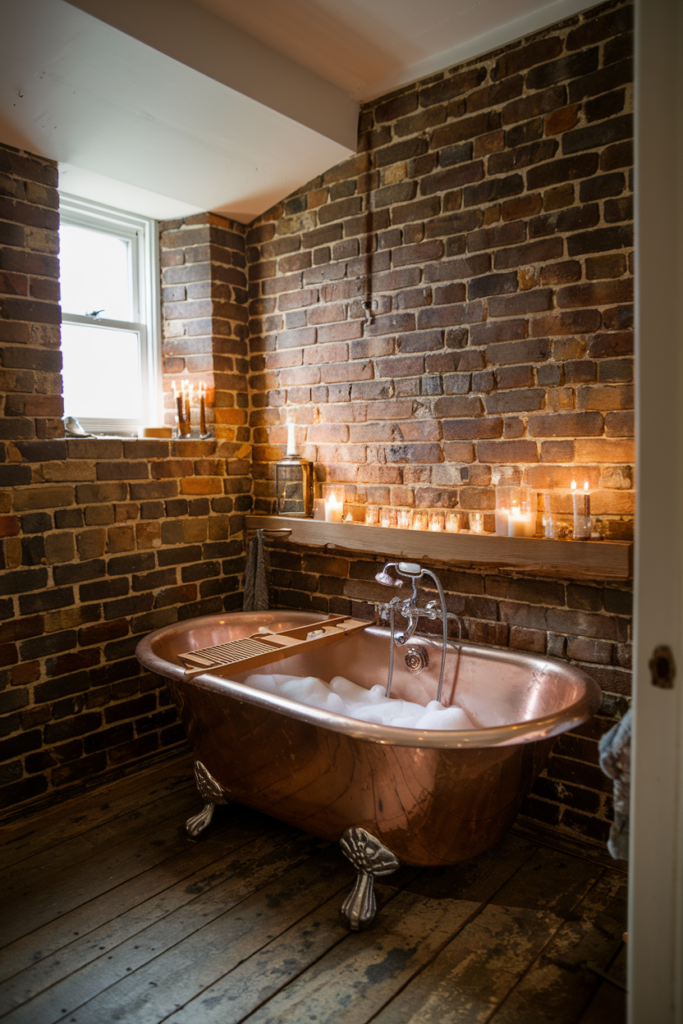 Soft ambient bathroom lighting