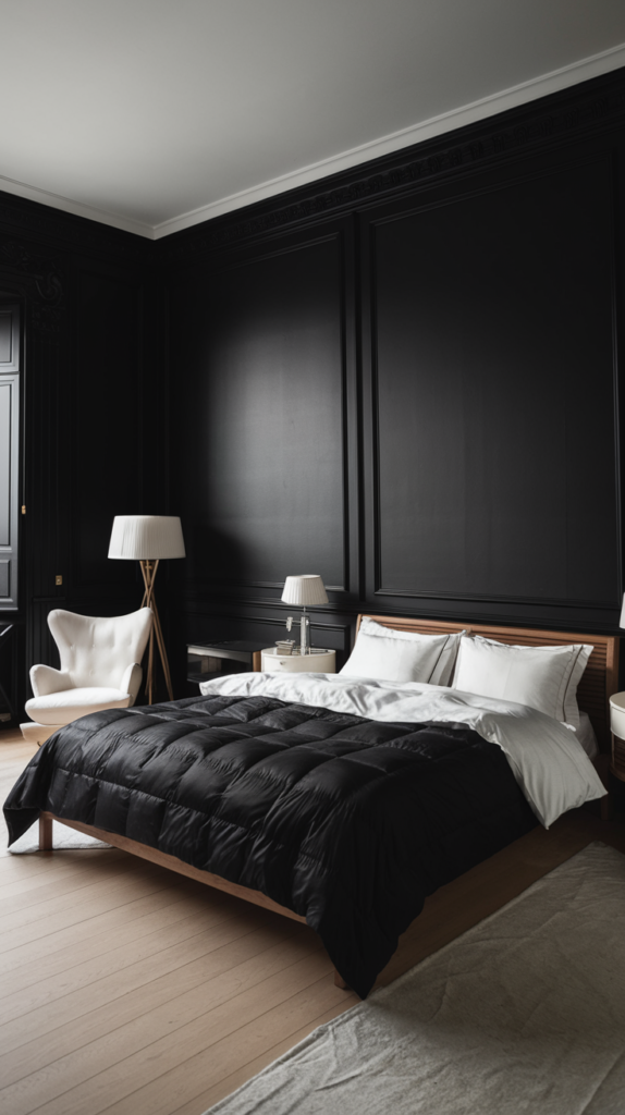 Luxurious velvet bed