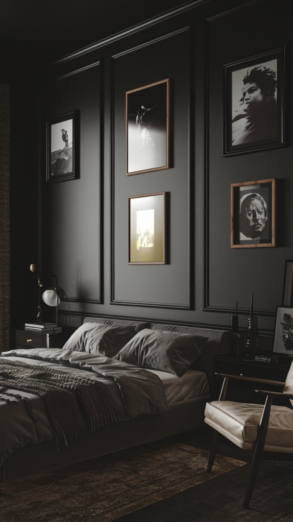 Dark hardwood flooring