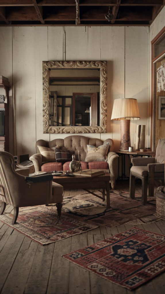 Neutral walls in western living room