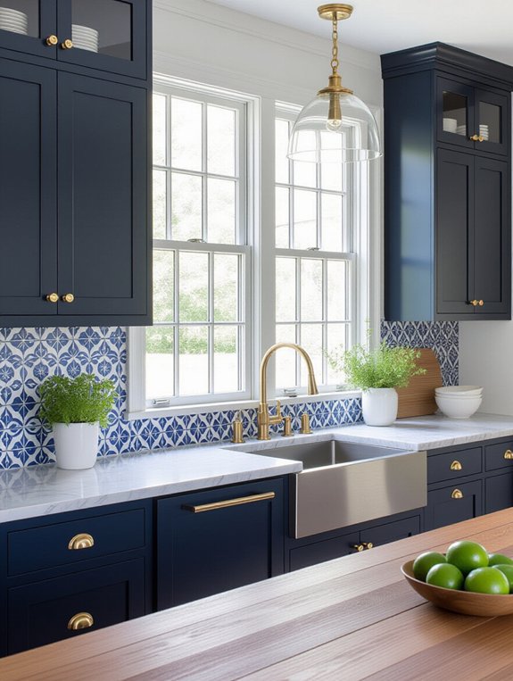 painted kitchen cabinets