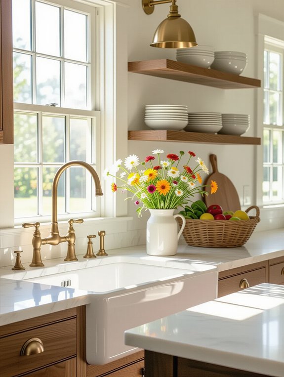 farmhouse sink installation