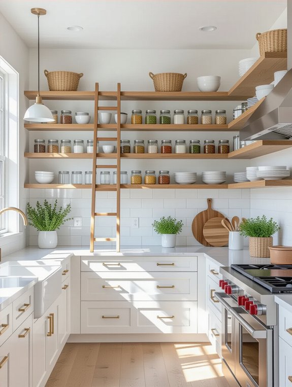 vertical kitchen storage