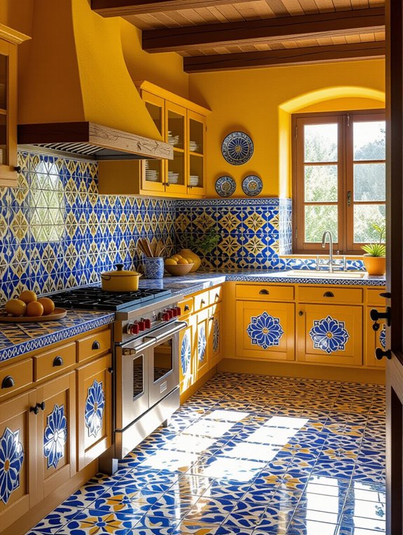 vibrant mediterranean kitchen designs