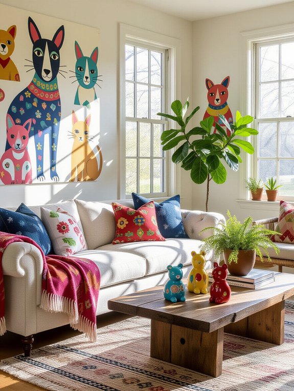 charming whimsical animal art