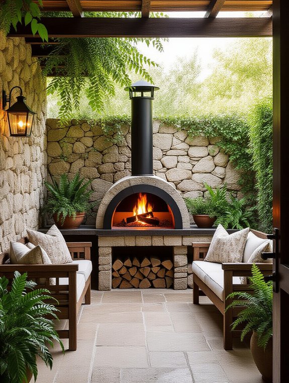 vintage outdoor oven