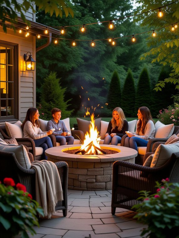 family-friendly fire circle