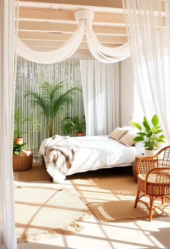 Beaded curtain decor