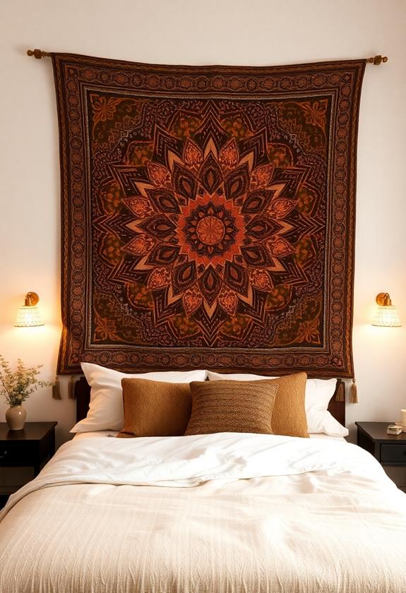 decorate with wall tapestries