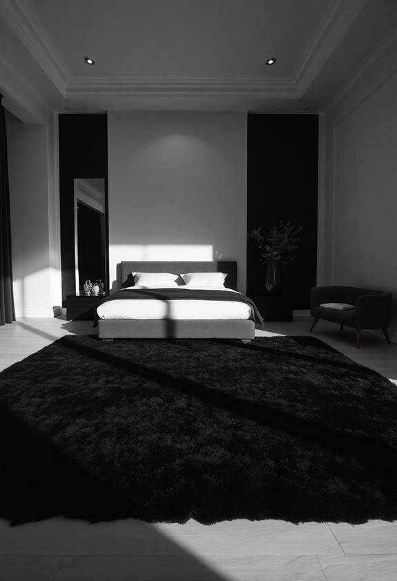 elegant black floor coverings