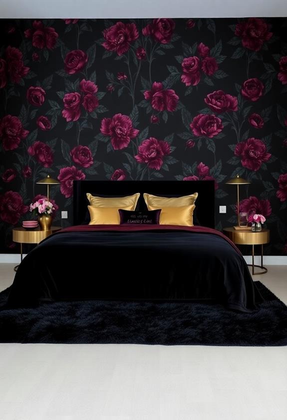 elegant gothic floral patterns