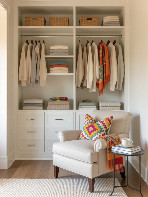 cozy reading corner setup