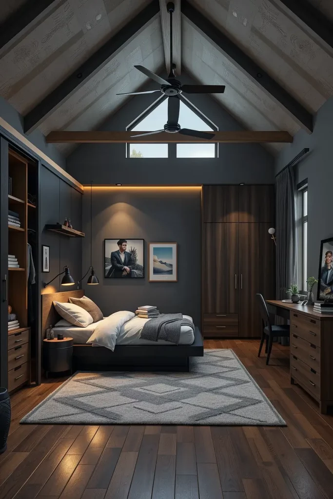 Modern Teen Bedroom Lighting