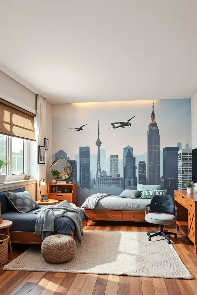 Custom Murals in Boys Bedroom