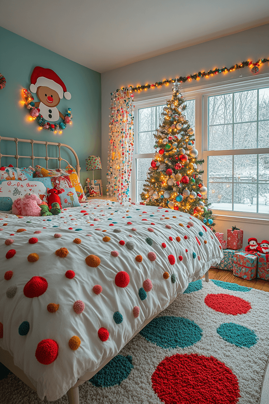 Whimsical Christmas Bedroom