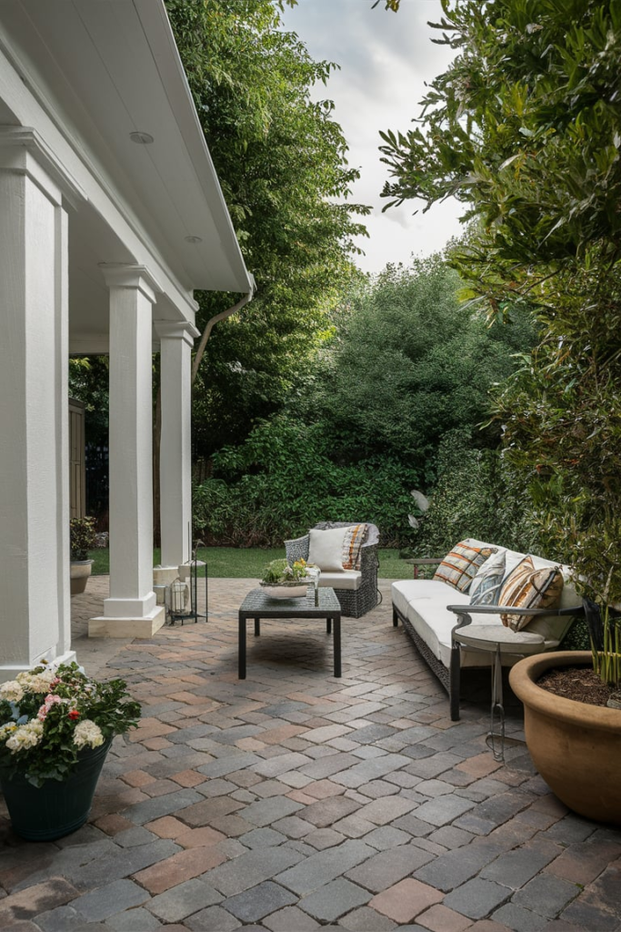 Cobblestone Paver Patio