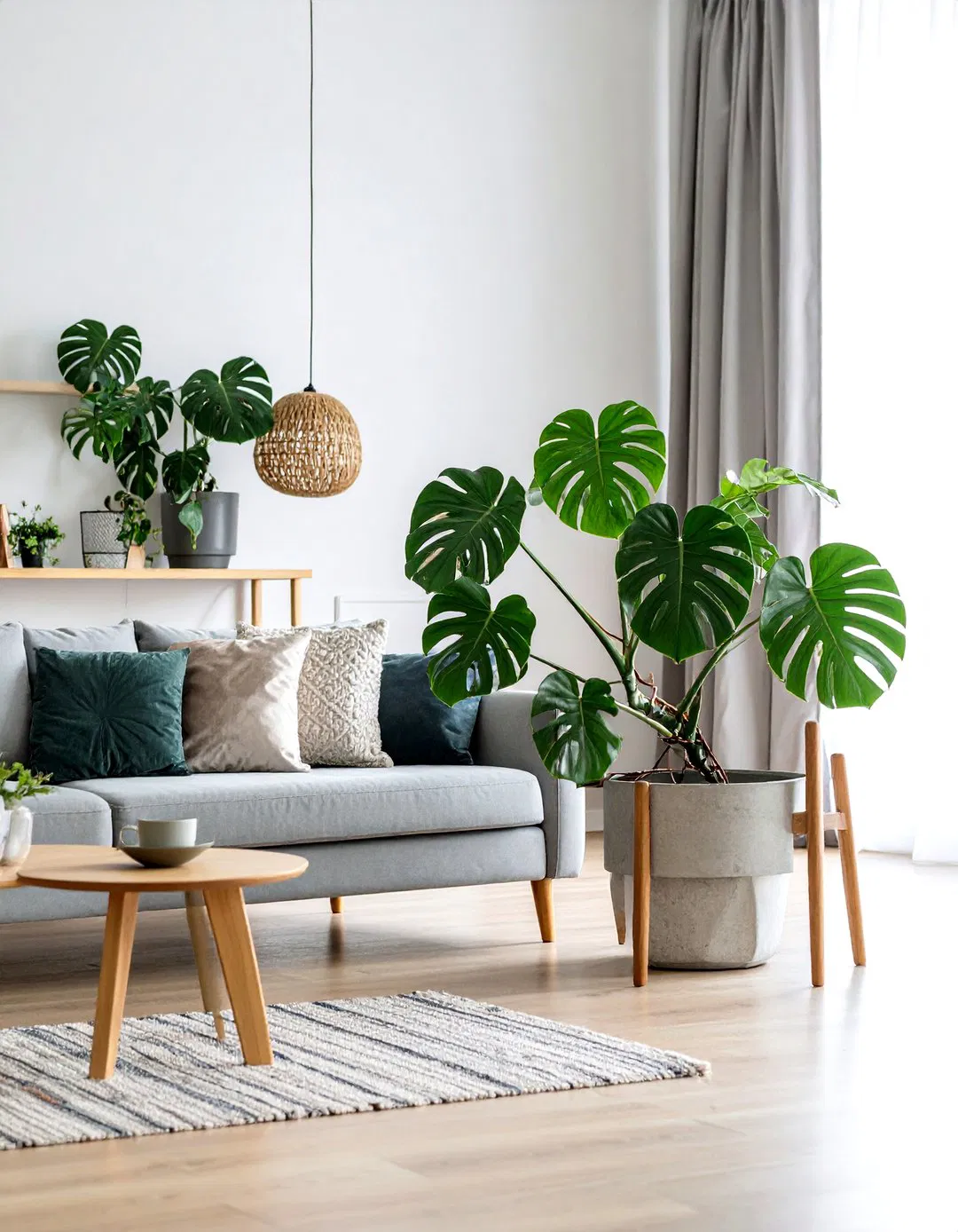 Living Room Statement Plant Arrangements